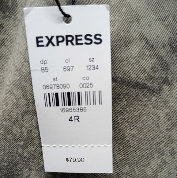 Express Gray Skinny Jeans - Picture 2 of 7